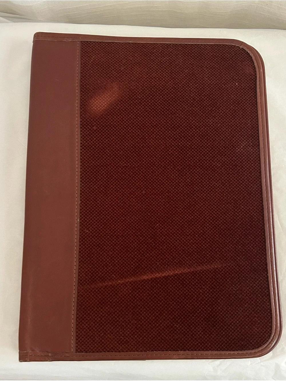 Vintage 70's/80's Leather Legal Size Portfolio PadFolio Case - Brown